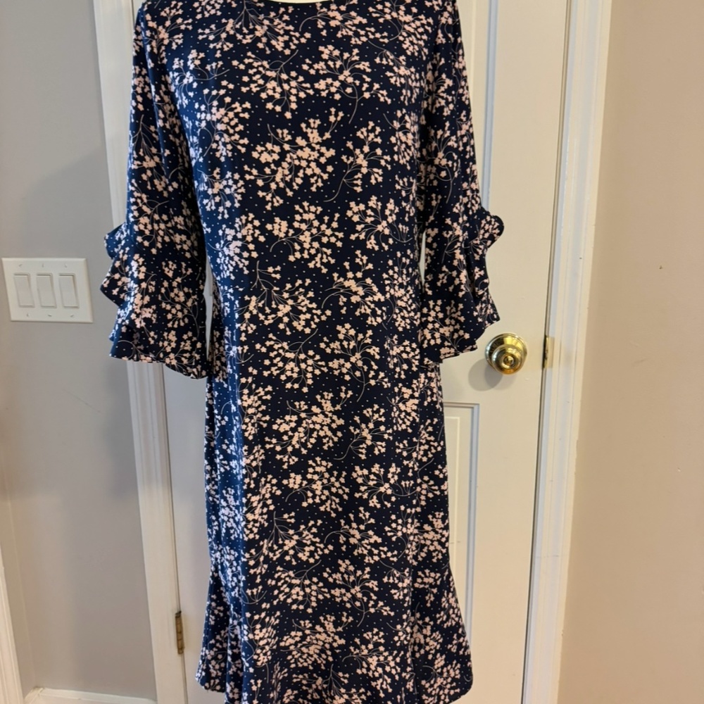Boden Flutter-sleeve dress 8L